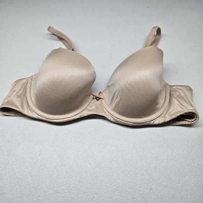 Victoria's Secret Mujer Sujetador 38B Beige Camiseta Con Aros Lazo Convertible Foto 1 de 4