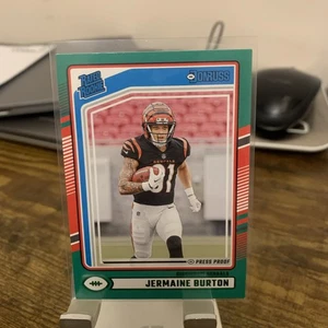 2024 Panini Donruss - Rated Rookie Jermaine Burton #368 Press Proof Green (RC) - Bild 1 von 6