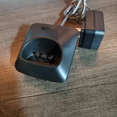 Panasonic PNLC1040 YA w/ AC PNLV233 Cordless Phone Charger Dock Black OEM - Image 1 of 3