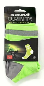 Endura Luminite Cycling Socks - Twin Pack Hi Viz Green / S/M