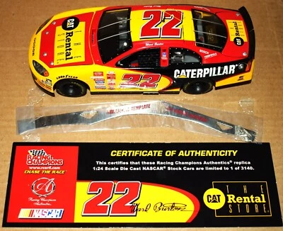 Dodge Intrepid 2003 1/24 #22, Ward Burton Ltd. Ed. COA, Cat Rental Store NOS - Image 1 of 4
