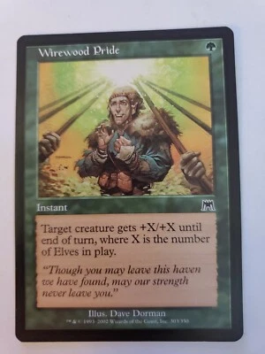 MTG Magic The Gathering Card Wirewood Pride Instant Green Onslaught 2002 - Image 1 of 2