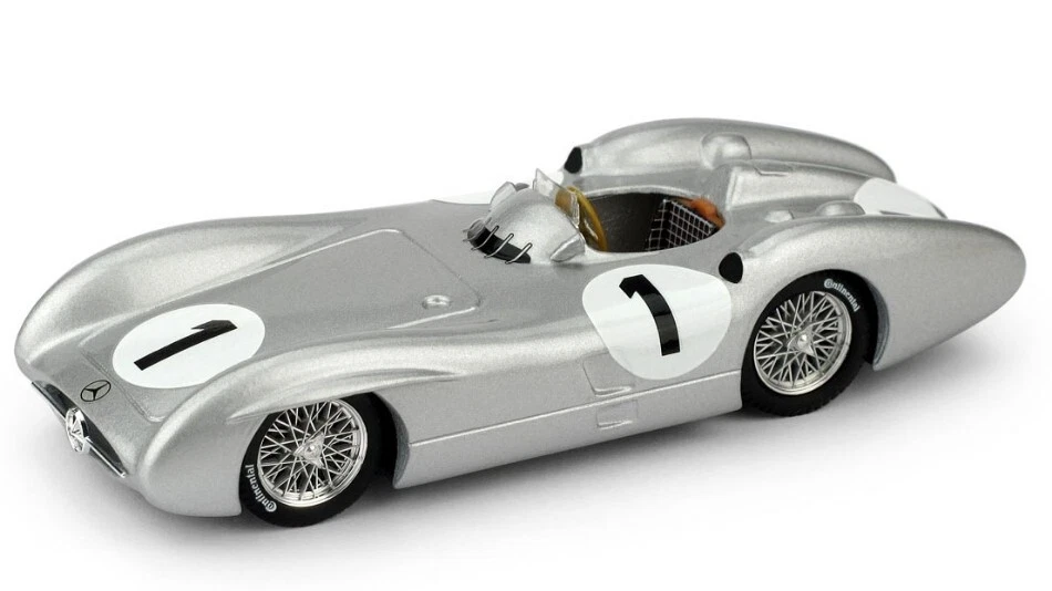 Brumm MERCEDES W 196 J.M.FANGIO 1954 N.1 4th GR.BRITAIN GP WORLD CHAMPION 1:43 - Imagen 1 de 1