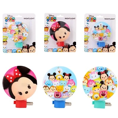 Disney Tsum Tsum Kids Decor Room Wall Night Light Lamp Mickey, Minnie & Friends - Image 1 of 3