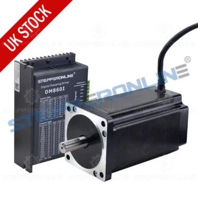 1 Axis Nema 34 Stepper Motor 12Nm 6A Φ14mm & Driver DM860I CNC Mill Router Kit - Image 1 of 4