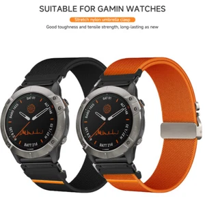 Quickfit Nylon Watch Band Strap For Garmin Fenix 8 Solar Epix 7 7X 6 6X Pro 5 5X - Picture 1 of 27