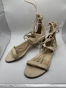 Stuart Weitzman Cream Sandals TW58945 Size 9 - Picture 1 of 4