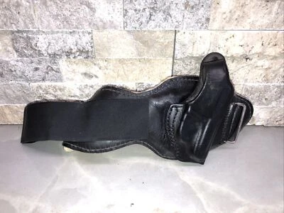Desantis #72 Black Leather Ankle Holster RIGHT Rig For JETFIRE/SMALL Pistol #Q52 - Image 1 of 4