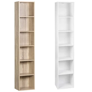 Bücherregal Bücherschrank Standregal Aufbewahrungregal Büroregal 6 Fächer #2424 - Bild 1 von 10