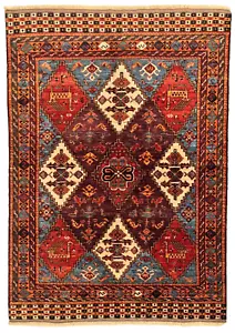 236 x 163cm Vintage Handmade Afghan Carpet Caucasian Shirvan Oriental Wool Rug - Picture 1 of 24