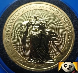 Germania Mint 2019 5 Mark 1st Release Fine .999 Silver Gold Plated 1oz Coin * - Bild 1 von 6