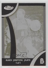 2007-08 Topps Finest Printing Plate Black Framed 1/1 Deron Williams #28 7n6