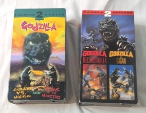 GODZILLA VHS VCR 4 TAPE LOT GIGAN KING KONG tested MECHAGODZILLA - Picture 1 of 9