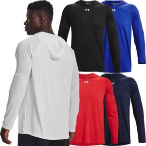 Under Armour Mens Team Knockout Long Sleeve Lightweight Hoodie Shirt - # 1370364 - Picture 1 of 9