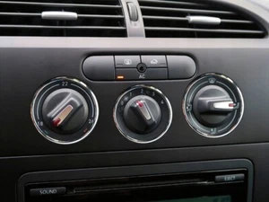 Anillos de aluminio Fits Seat León II 1P 05-12 para regulador de ventilación regulador de calefacción x3 - Imagen 1 de 10
