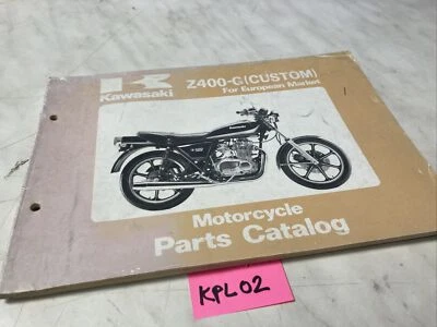 Kawasaki Z400-G Custom G1 Z400 Catalogo Monete Ricambio Parts Lista Z Kz 400 - Immagine 1 di 4