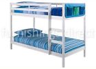 3FT SINGLE, 2FT6 SHORTY WHITE, ANTIQUE, NATURAL PINE BUNK BED + MATTRESS OPTIONS