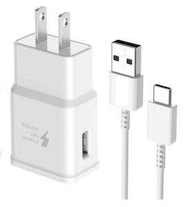 Travel Wall Adapter and USB-C For LG Stylo 4/5/6,LG G5/G6/G7/G8 ThinQ/G8x ThinQ - Picture 1 of 2
