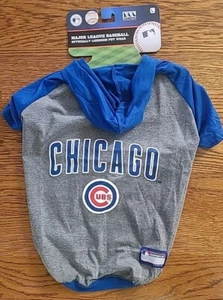 Chicago Cubs Dog Hoodie Tee Sweater Coat Large - Picture 1 of 5