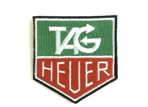 Tag Heuer watches biker badge Iron Sew On Embroidered Patch - Foto 1 di 1