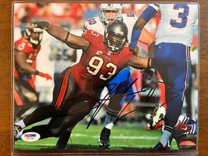 GERALD MCCOY SIGNED TAMPA BAY BUCCANEERS 8X10 PHOTO AUTOGRAPH PSA COA - Picture 1 of 2