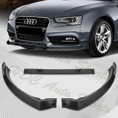 Parachoques delantero negro mate divisor alerón labial para Audi A5/A5 Quattro 2013-2016 Foto 1 de 4