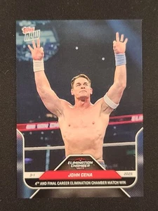2025 Topps Now WWE John Cena Career Elimination Chamber Match Win Card #25 - Picture 1 of 1