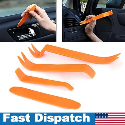 4p Car Trim Removal Tool Kit Set Door Panel Fastener Auto Dashboard Plastic Tool - Image 1 of 4