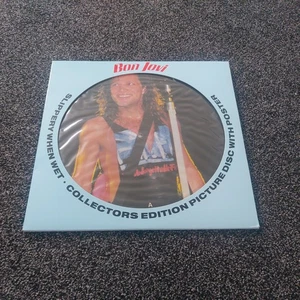 Bon Jovi Slippery When Wet collectors edition picture disc with poster. - Picture 1 of 5