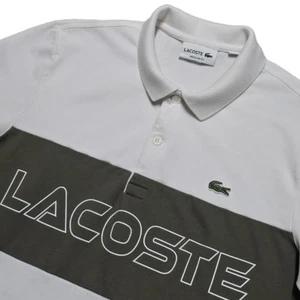Rare Lacoste Colorblock Short Sleeve Regular Fit Polo Shirt Men Size M / 4 - Picture 1 of 17
