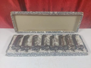 8er Set Vintage Französische Art Deco Porte Couteaux Besteckbänkchen Enten - Bild 1 von 6