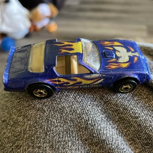 Vintage Hot Wheels 1977 Trans Am Hot Bird Blue W/ Gold Hubs #37 Base  - Picture 1 of 5