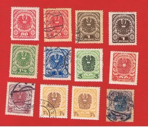Austria #238-247    MVFLH OG & VF used  Arms    Free S/H - Picture 1 of 1