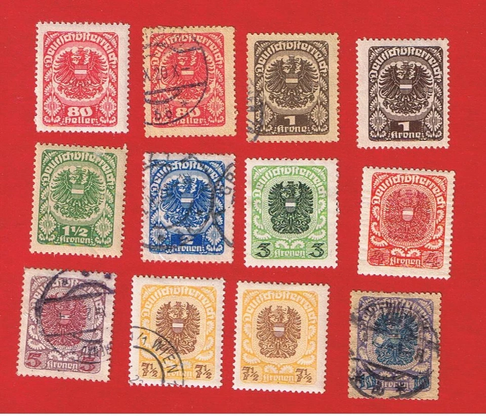 Austria #238-247    MVFLH OG & VF used  Arms    Free S/H - Image 1 of 1