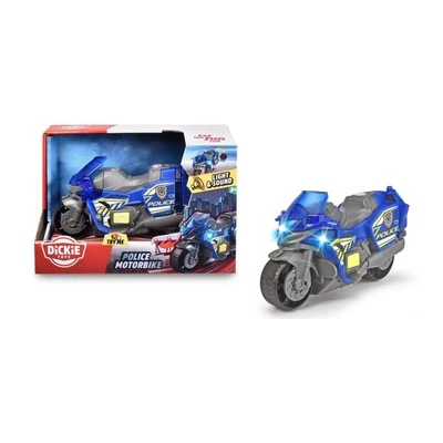 Dickie - Moto Police 15cm - Jouet pour Enfant - Son et Lumière - Piles Inclus... - Photo 1/4