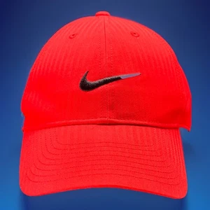 Nike Legacy91 Dri-Fit Baseball Hat Strapback Red With Black Swoosh Logo - Picture 1 of 18