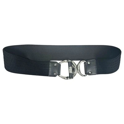 Lauren Ralph Lauren Toggle Equestrian Stretch Black Leather Belt Size Small - Image 1 of 4