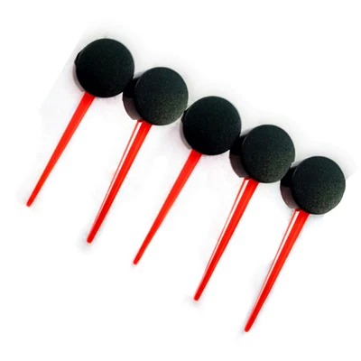 5Pcs Speedometer Gauge Needles Red Pointer Black Hub For Car Instrument Cluster - Изображение 1 из 4