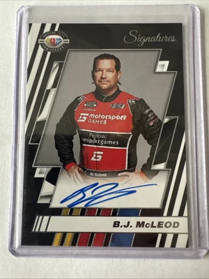 2023 Panini Prizm #75-BJ B.J. McLeod NASCAR 75th Anniversary Signatures AU - Image 1 of 4