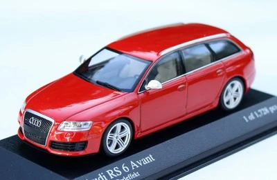 Audi RS 6 Avant Typ C6 Bj. 2008-2010, Misanorot-Metallic, MINICHAMPS Im M.1:43 - Immagine 1 di 4
