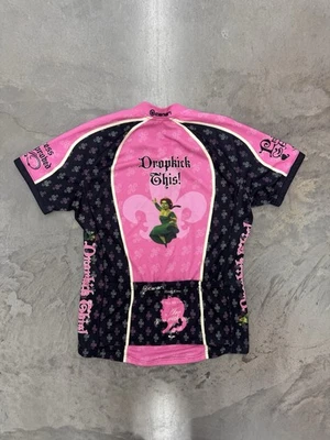 Dropkick This! Camiseta de ciclismo rosa Shrek Fiona manga corta talla grande Foto 1 de 4