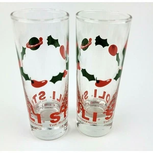 Stoli große Schnapsgläser Weihnachtskranz Das russische Phänomen Wodka 2er Set - Bild 1 von 8