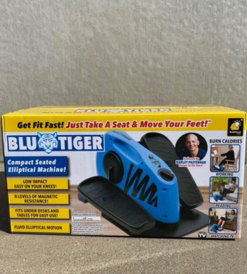 NEW! BluTiger Seated Elliptical Machine Burn Calories While Working - Image 1 of 4