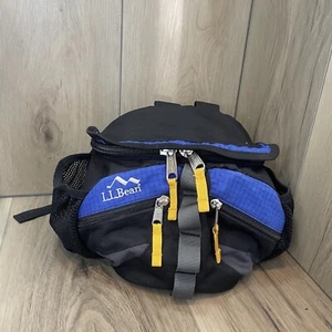 LL Bean VTG 90s Blue Canvas Lumbar Waist Fanny Day Pack Bag - Imagen 1 de 12