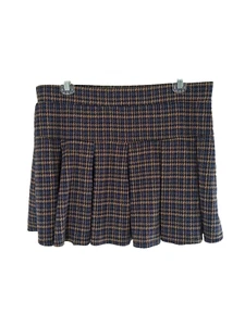 American Eagle Plissee It Strick kariert Skort Größe Large Schulmädchen Akademie adrett - Bild 1 von 6