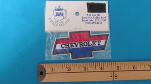 * 1 VINTAGE 70S CHEVY CHEVROLET BOWTIE USA MUSCLE CAR MIP PATCH CREST EMBLEM * - Picture 1 of 1