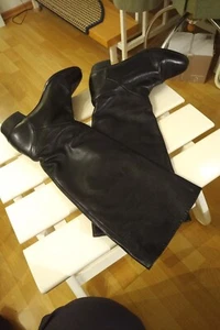 Stiefel Langschaft für Damen Joop Leder gefüttert 41,5 schwarz feine Rillensohle - Bild 1 von 8