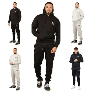 SKM Mens Full Tracksuit Set Pullover Hoodie Hooded Sweatshirt Joggers Bottoms - Picture 1 of 48
