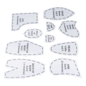 10pcs Bear Sewing Template Set Reusable Acrylic Quilting Tools For Memory Be UPP - Picture 1 of 24
