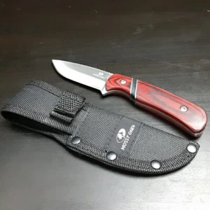 Mossy Oak Country Roots 7.25 Fixed Blade Knife w Drop Point Blade & Nylon Sheath - Picture 1 of 5